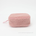 New Cute Soft Sherpa Multicolour Autumn and Winter Toiletry Makeup Bag Travel Cosmetic Bag Set